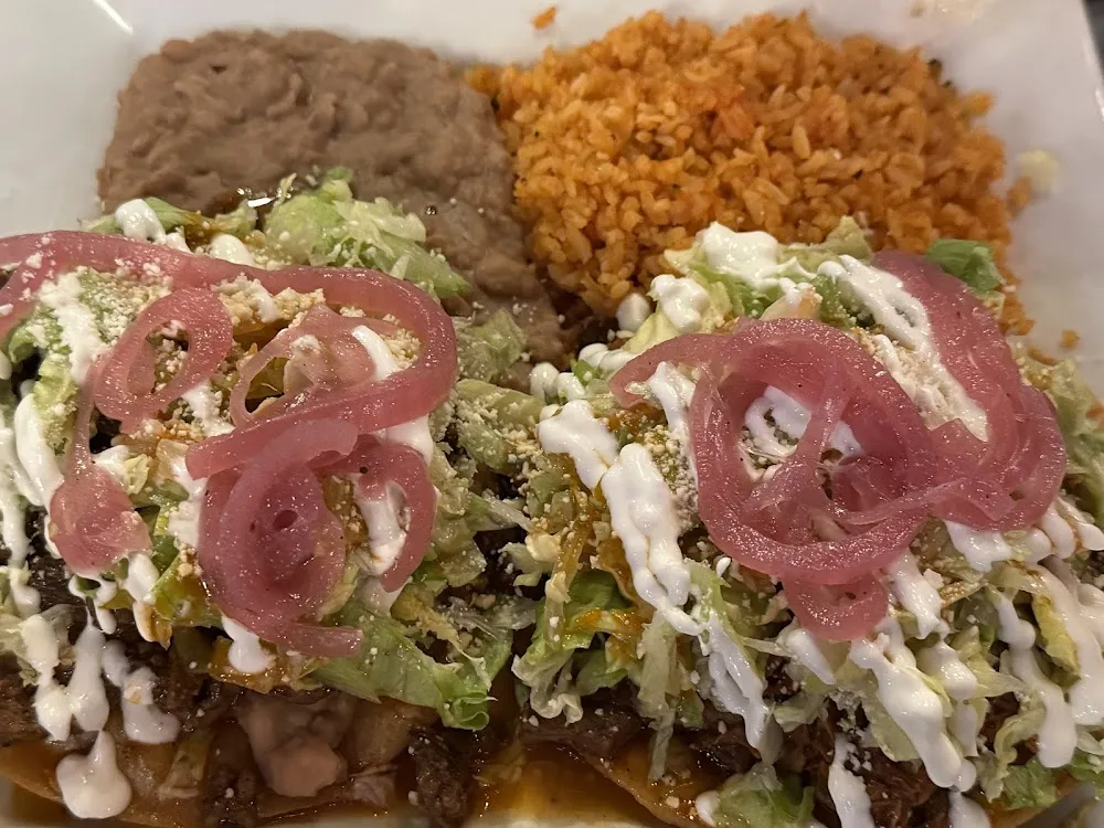 Tostada De Carne Asada Plate